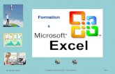 28 Janvier 2010 Formation à Microsoft Excel - Guy Neauleau Diapo 1 Formation à