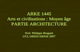 ARKE 1445 Arts et civilisations : Moyen âge PARTIE ARCHITECTURE Prof. Philippe Bragard UCL/ARKE/ARKM 2007.