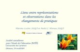 Liens entre représentations et observations dans les changements de pratiques Martine Leclerc (UQO) et André C. Moreau (UQO) Société canadienne pour létude.