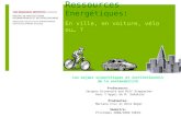 Ressources Energétiques: En ville, en voiture, vélo ou… ? Les enjeux scientifiques et institutionnels de la soutenabilité Professeurs: Jacques Grinevald.