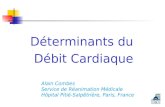 Déterminants du Débit Cardiaque Alain Combes Service de Réanimation Médicale Hôpital Pitié-Salpêtrière, Paris, France.