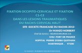 SFR -SOCIETE FRANCAISE DU RACHIS 2012- Dr MANZO NORBERT Chef de Service - NEUROCHIRURGIE 6 B- CHU- FORT DE FRANCE HOPITAL PIERRE ZODBA QUITMAN MARTINIQUE.