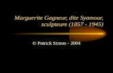 Marguerite Gagneur, dite Syamour, sculpteure (1857 - 1945) © Patrick Simon - 2004.