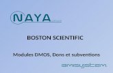 BOSTON SCIENTIFIC Modules DMOS, Dons et subventions