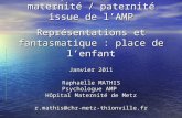 La parentalité / maternité / paternité issue de lAMP Représentations et fantasmatique : place de lenfant Janvier 2011 Raphaëlle MATHIS Psychologue AMP.