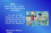 CUBE : Choisir de sUnir pour Brossollette Ensemble 13 ans dune histoire en santé communautaire sur un quartier de la ville de Mayenne Mireille Mahuas-Turpin.
