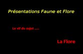 Présentations Faune et Flore Le vif du sujet .. La Flore
