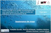 Impact des STEP sur la qualité microbiologique des eaux superficielles de lArc. Apport et limites des indicateurs de la contamination fécale Mathilde Chardin,