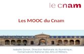 Les MOOC du Cnam Isabelle Gonon, Direction Nationale du Numérique, Conservatoire National des Arts et Métiers.