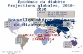 Épidémie du diabète Projections globales, 2010–2030 IDF. Diabetes Atlas 5 th Ed. 2011 Nouvelles thérapeutiques du diabète de type 2 AMCAR, CASABLANCA 27/02/2014.