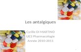 Les antalgiques Cyrille DI MARTINO UE3 Pharmacologie Année 2010-2011 1.