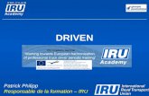 DRIVEN Patrick Philipp Responsable de la formation – IRU