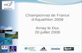 Championnat de France dAquathlon 2008 Arnay le Duc 20 juillet 2008.