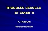TROUBLES SEXUELS ET DIABETE A. FAROUQI Marrakech le 24/10/09.