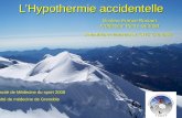 LHypothermie accidentelle Docteur France Rocourt Professeur Pierre Girardet Anesthésie réanimation CHU Grenoble Capacité de Médecine du sport 2008 Faculté