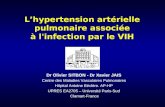 Lhypertension artérielle pulmonaire associée à l'infection par le VIH Dr Olivier SITBON - Dr Xavier JAIS Centre des Maladies Vasculaires Pulmonaires Hôpital.