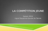 LA COMPÉTITION JEUNE Saison 2014 Ligue Dauphiné-Savoie de Tennis.