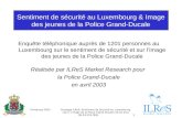Printemps 2003Sondage ILReS: Sentiment de Sécurité au Luxembourg (12+) / Image de la Police Grand-Ducale (12-24 ans) 06-03-153 DEJU1 Sentiment de sécurité