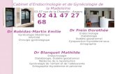 Cabinet dEndocrinologie et de Gynécologie de la Madeleine 53-57 rue de la Chapelle - Angers 02 41 47 27 68 Dr Robidas-Martin Emilie Gynécologie Obstétrique.