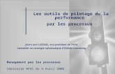 Les outils de pilotage de la performance par les processus Jean-Louis LEIGNEL, vice président de lAFAI Conseiller en stratégie informatique dINEUM Consulting.