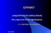 27/04/12 C.I. LIN.-NUM. 1 GPA667 CONCEPTION ET SIMULATION DE CIRCUITS ÉLECTRONIQUES C.I. LINÉAIRES-NUMÉRIQUES.