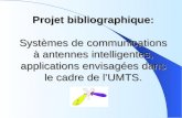 Projet bibliographique: Systèmes de communications à antennes intelligentes, applications envisagées dans le cadre de lUMTS.