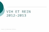 VIH ET REIN 2012-2013 Frouget Th PH néphrologie CHU Rennes.