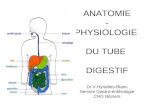 ANATOMIE - PHYSIOLOGIE DU TUBE DIGESTIF Dr V.Hyrailles-Blanc Service Gastro-entérologie CHG Béziers.