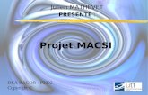 Julien MATHEVET PRESENTE : Projet MACSI DEA RACOR - P2002 Copyright ©