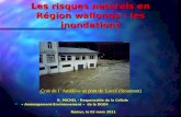 Les risques naturels en Région wallonne : les inondations n R. MICHEL - Responsable de la Cellule n « Aménagement-Environnement » de la DGO4 n Namur, le.