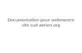 Documentation pour webmestre site sud-aerien.org.
