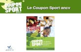 Le Coupon Sport ancv. VisuelVisuel Le Coupon Sport ancv, cest : Une aide personnalisée pour pratiquer des activités sportives, en associations ou clubs,