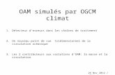 OAM simulés par OGCM climat 1.Détecteur derreurs dans les chaînes de traitement 1.Un nouveau point de vue tridimensionnel de la circulation océanique 1.Les.