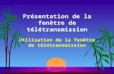 Présentation de la fenêtre de télétransmission Utilisation de la fenêtre de télétransmission.