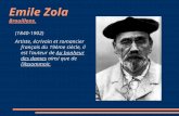 Emile Zola Brouillons. (1840-1902) Artiste, écrivain et romancier français du 19ème siècle, il est l'auteur de Au bonheur des dames ainsi que de l'Assommoir.