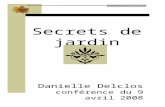 Secrets de jardin Danielle Delclos conférence du 9 avril 2008.