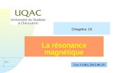 H Guy Collin, 2012-06-29 La résonance magnétique Chapitre 15.