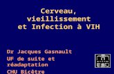 Cerveau, vieillissement et Infection à VIH Dr Jacques Gasnault UF de suite et réadaptation CHU Bicêtre.