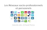 Les Réseaux socio-professionnels et personnels Delecolle Julien ; Di Pascoli Thomas.