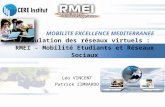 Réticulation des réseaux virtuels : RMEI - Mobilité Etudiants et Réseaux Sociaux Léo VINCENT Patrick ZIMBARDO.