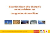 15i ème rencontre interprofessionnelle régionale Etat des lieux des énergies renouvelables en Languedoc-Roussillon.
