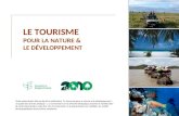 LE TOURISME POUR LA NATURE & LE DÉVELOPPEMENT Cette présentation fait partie de la publication Le tourisme pour la nature et le développement : un guide.