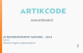 LE REFERENCEMENT NATUREL - 2014 S.E.O. (Search Engine Optimisation) .