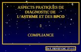 ASPECTS PRATIQUES DE DIAGNOSTIC DE LASTHME ET DES BPCO COMPLIANCE Dr F. FIEVET CHC 27-1-11.