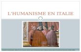 LHUMANISME EN ITALIE Quatre humanistes, détail dune fresque peinte par Ghirlandaio dans léglise Santa Maria Novella à Florence (1485-1490) Source Source.