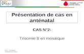 ATC – Bordeaux 19 septembre 2013 CAS N°2: Trisomie 8 en mosaïque Présentation de cas en anténatal.