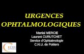 URGENCES OPHTALMOLOGIQUES Martial MERCIE Martial MERCIE Laurent CURUTCHET Service dOphtalmologie C.H.U. de Poitiers.