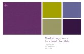 + Marketing cours Le client, la cible Licence Pro IUT Bobigny 13-11-08.