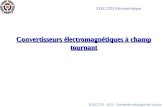 ELEC2753 - 2012 - Université catholique de Louvain Convertisseurs électromagnétiques à champ tournant ELEC 2753 Electrotechnique.