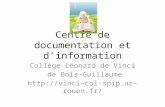 Centre de documentation et dinformation Collège Léonard de Vinci de Bois-Guillaume